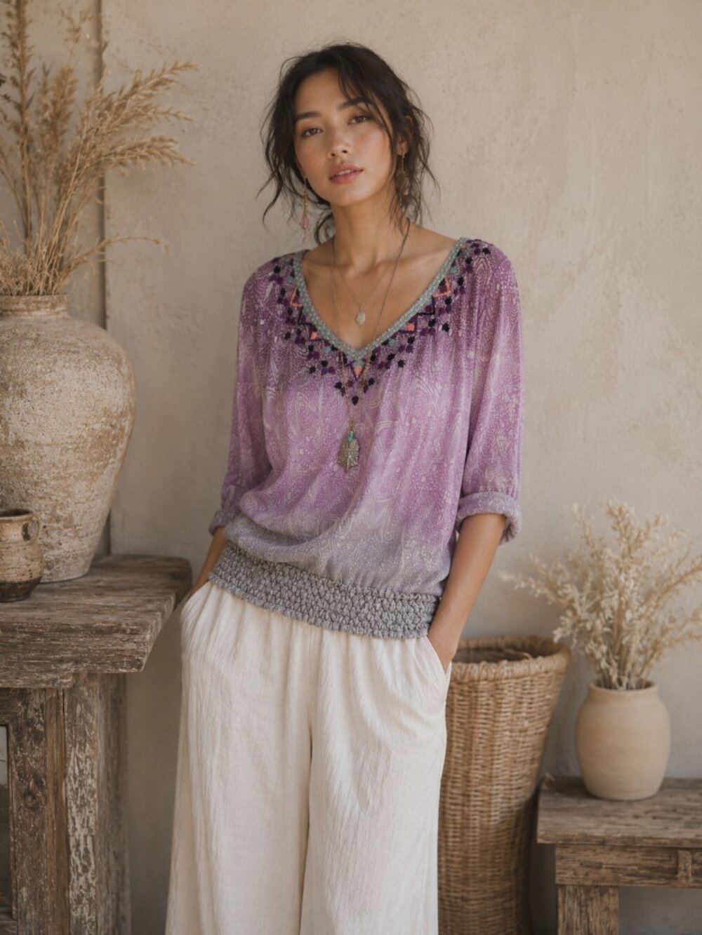Akemi + Kin Boho Top
